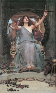 Circe biedt de beker aan Odysseus aan door John William Waterhouse